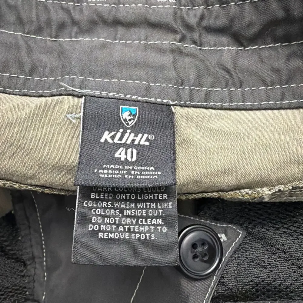 Kuhl Shorts Men’s 40 Ramblr Vintage Patina Dye Utility Hiking Gorpcore Camping